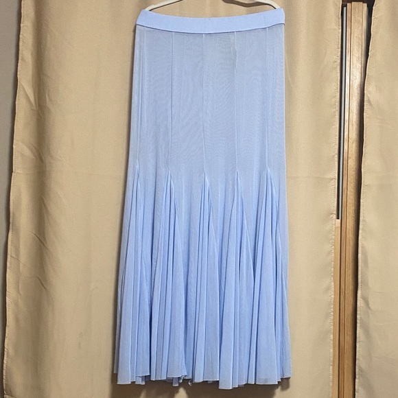Free People Intimately Godet Girl Light Blue (Sea Washed) Mesh 1/2 Slip - Picture 5 of 6